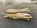 Pressure-treated wooden posts 8