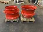 Twin wheel rims with a deformed inner ring 6