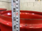 Twin wheel rims with a deformed inner ring 14