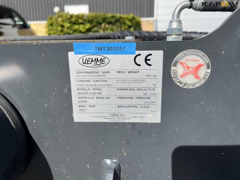 U.EMME Manta 2100 HD collector sweeper 9