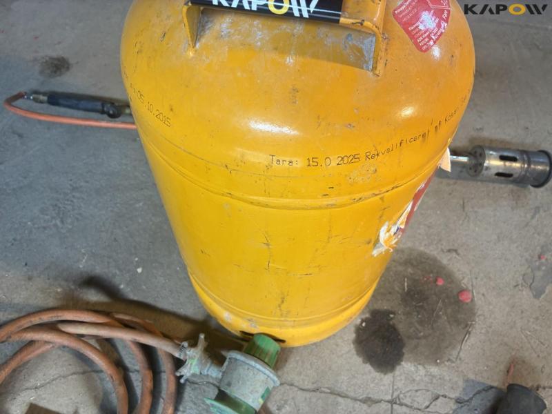 Weed burner with two gas bottles 7