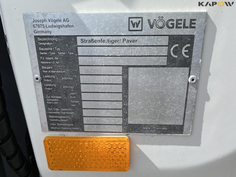 Vögele Super 1300-3i paver 32