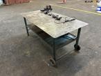 Iron workshop table with tools 5
