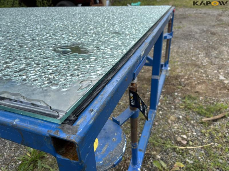 Workshop trolley with tempered glass top 14