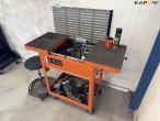 Workshop trolley, blackboard and chair 1