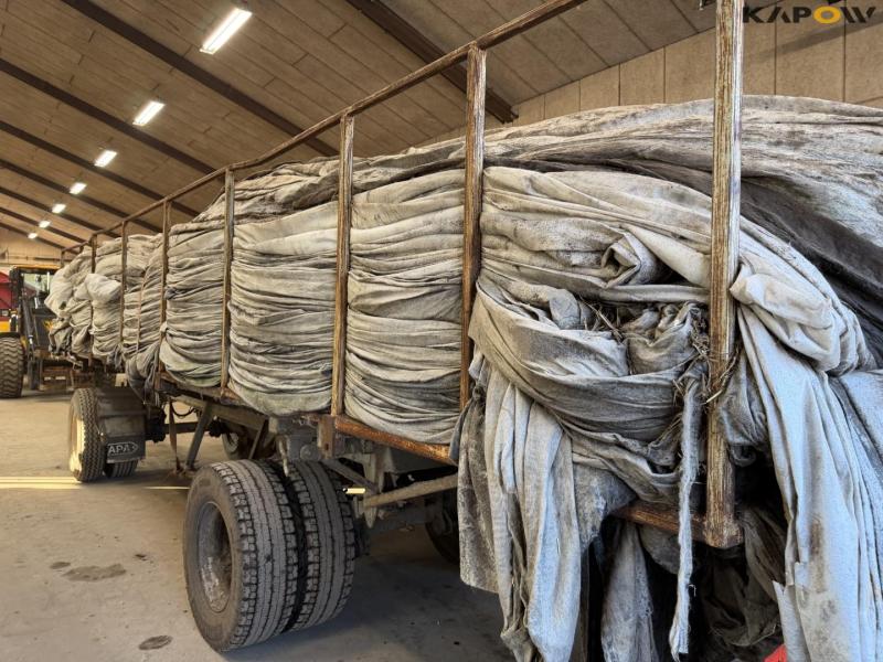 Trailer with potato canvas covers 18