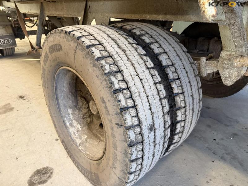 Trailer with potato canvas covers 22