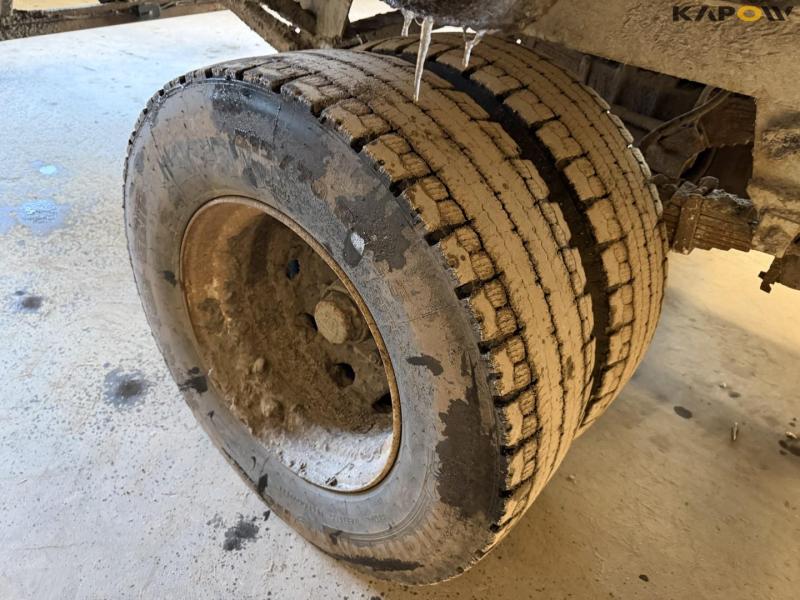 Trailer with potato canvas covers 25