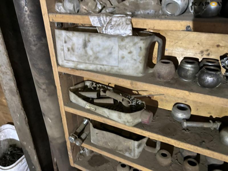 Various parts on wall 15