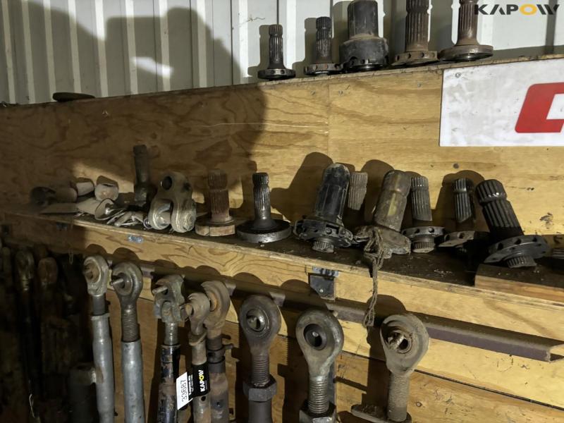 Various parts on wall 24