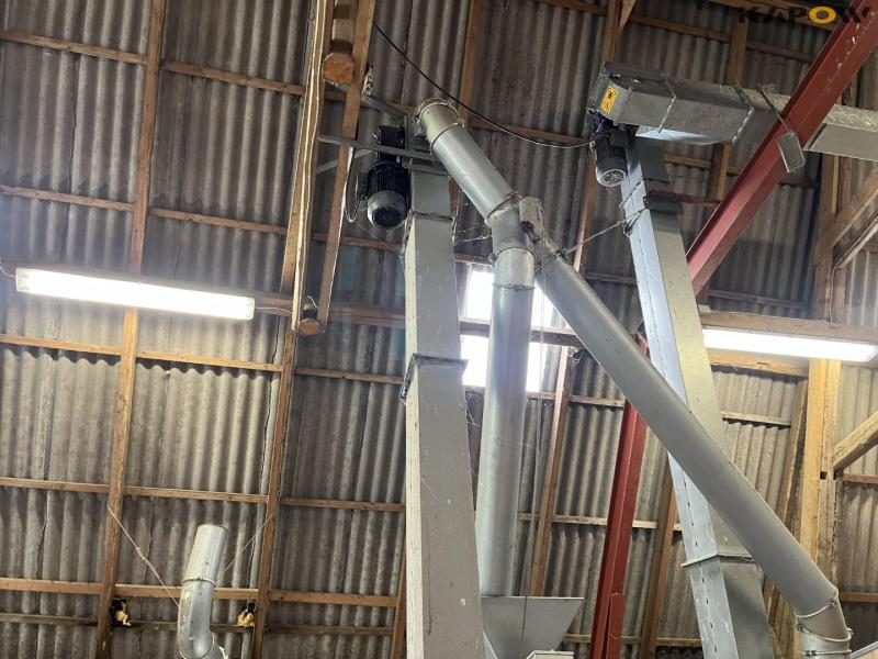 JE-MA 40 ton grain plant with Vedersø grain cleaner dismantled on pallets 20