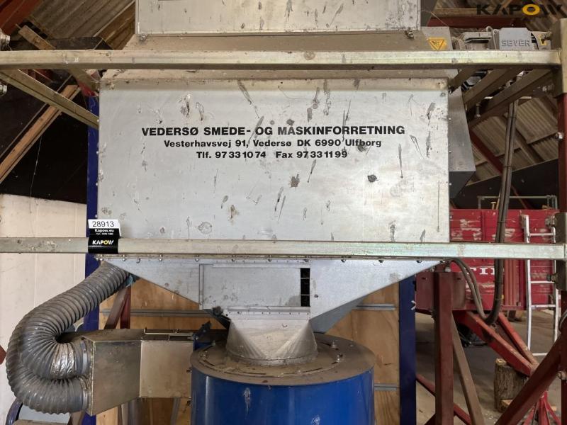 JE-MA 40 ton grain plant with Vedersø grain cleaner dismantled on pallets 30