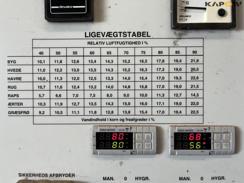 JE-MA 40 ton grain plant with Vedersø grain cleaner dismantled on pallets 45