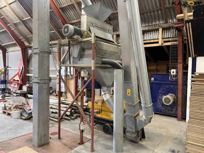 JE-MA 40 ton grain plant with Vedersø grain cleaner dismantled on pallets 5