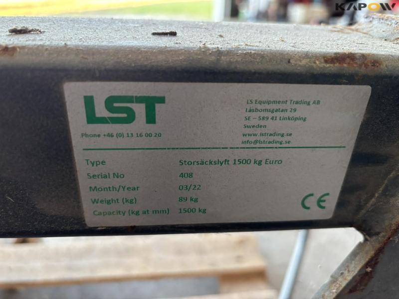 LST big bag lifter with Euro hitch 14