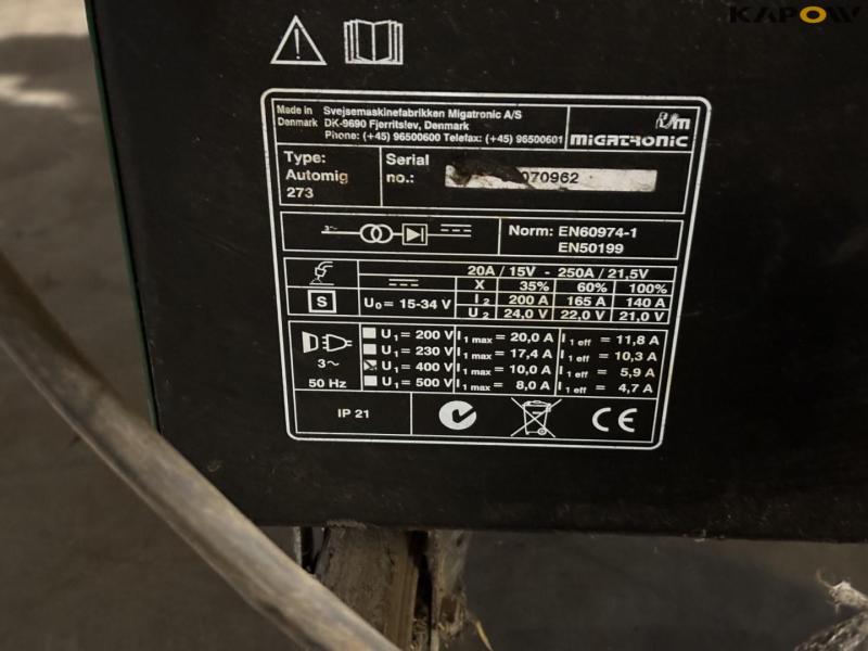 Migatronic Automig 273 welder 16