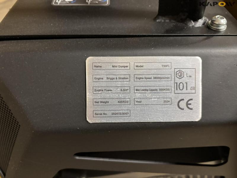 Mini dumper T50FL mini dumper. 16