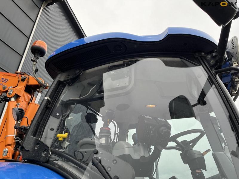 New Holland T6.150 tractor with Mulac arm mower 24