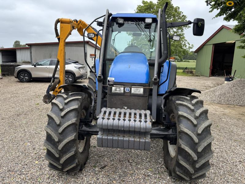 New Holland TS 115 with Bomford arm mower 2