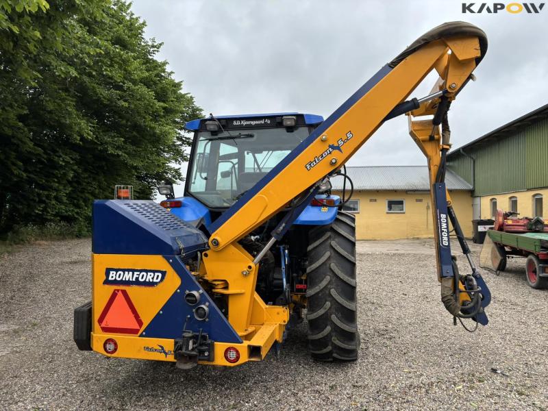 New Holland TS 115 with Bomford arm mower 6
