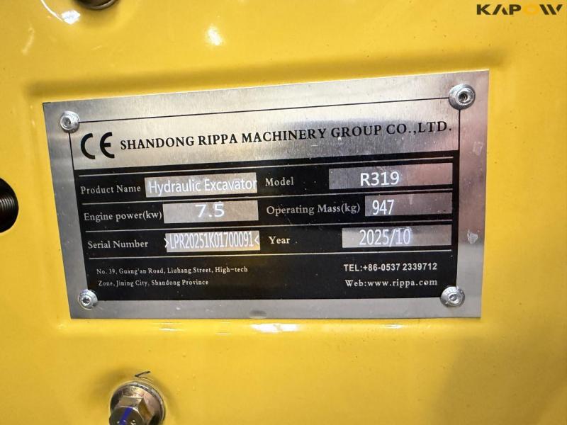 Rippa R319 mini excavator 33