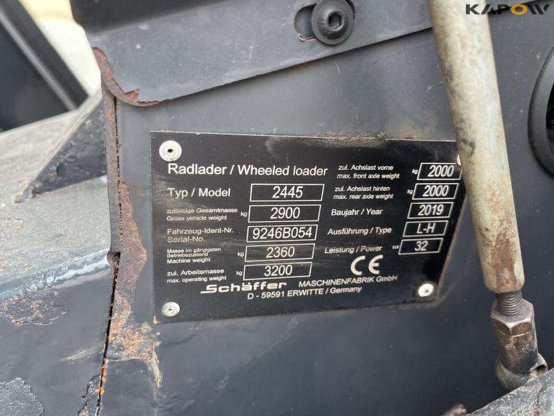 Schäffer 2445 skid steer loader 22